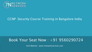 CCNP Security Course Training in Bangalore India