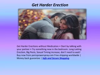Get Harder Erection