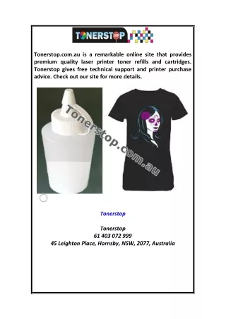 Tonerstop Tonerstop.com.au