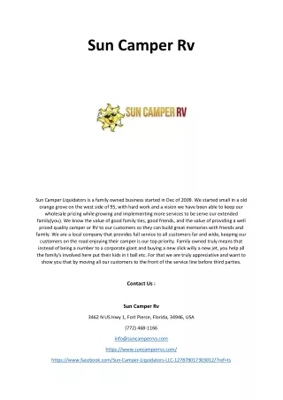 sun camper rv