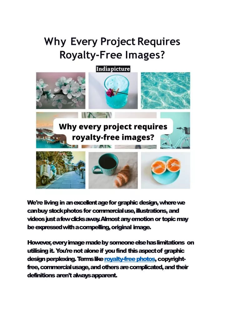 why every project requires royalty free images