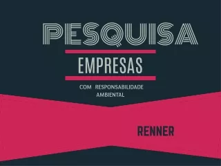 Empresas com responsabilidade ambiental