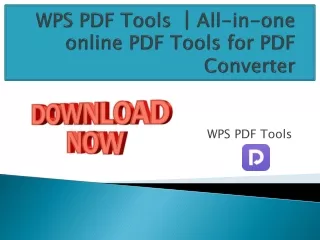WPS PDF Tools ｜All-in-one online PDF Tools for PDF Converter, PDF Editor, PDF Cr