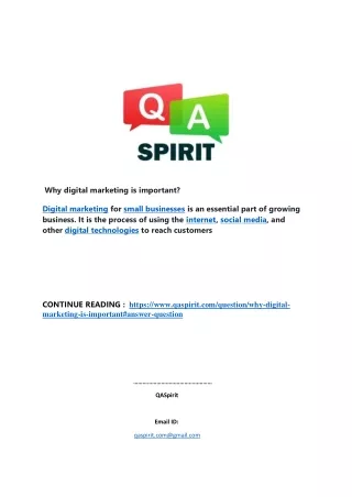 why digital marketing is important
