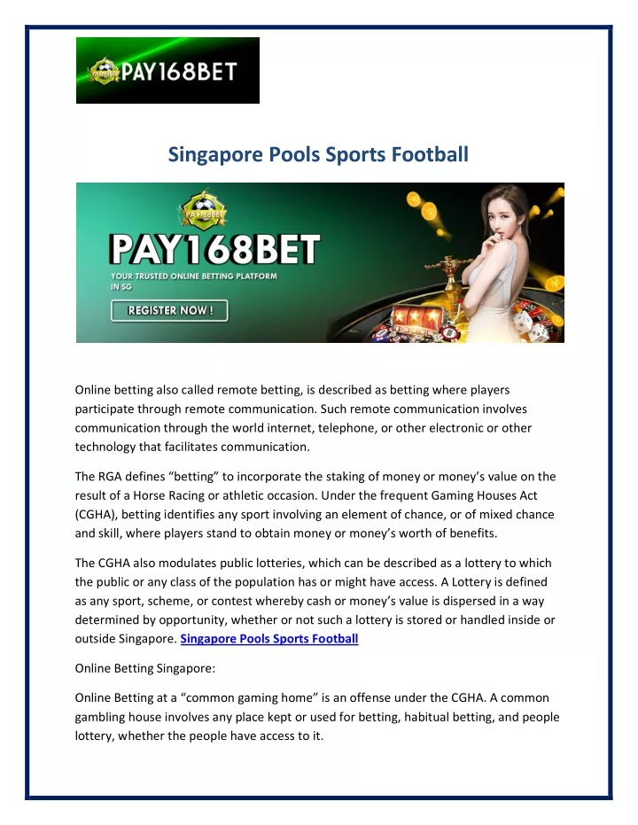 singapore pools sports football