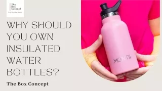 Why Should You Own Insulated Water Bottles