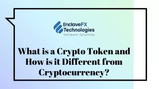 What is a Crypto Token and How is it different from Cryptocurrency ?