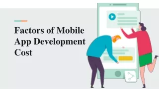 Factors of Mobile App Development Cost