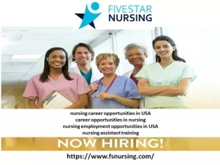 Benefits to Pursuing a Career in Nursing in USA ......nursing assistant training