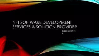 nft software development services solution provider