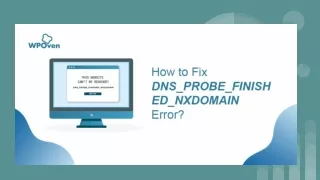 dns probe finished nxdom