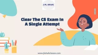 Clear The CS Exam In A Single Attempt