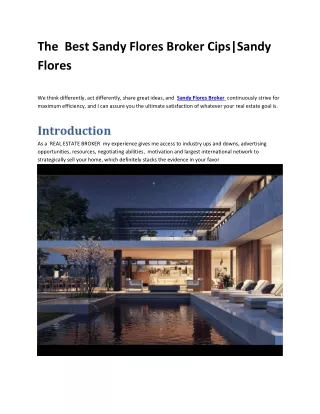 Selling Your Home In Los AngelesSandy Flores