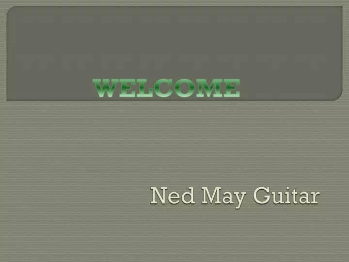 ned may guitar