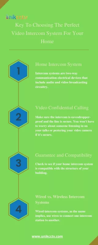 Key To Choosing The Perfect Video Intercom System For Your Home