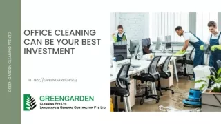 How office cleaning can be your best investment