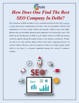 What Is The Best Way To Find The Best SEO Company In Delhi?