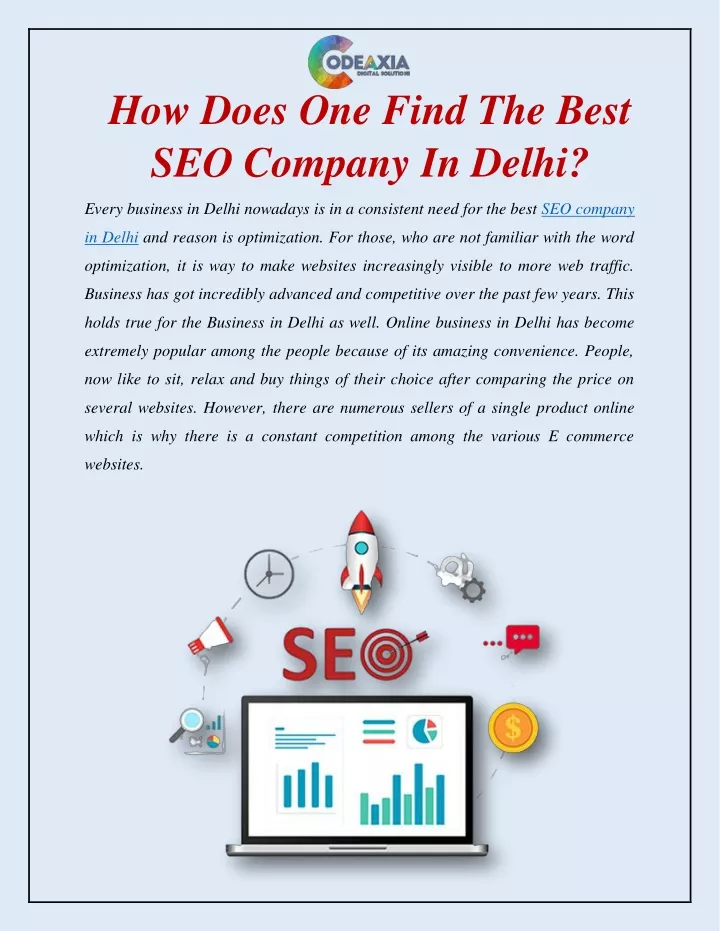 how does one find the best seo company in delhi
