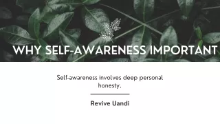 Why self-awareness Importance