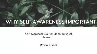 why self awareness important