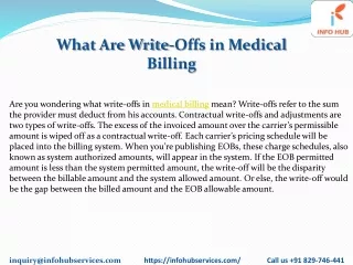 what are write offs in medical billing