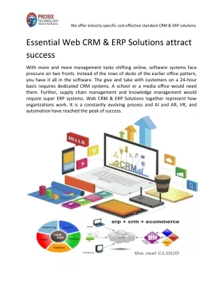 Essential Web CRM & ERP Solutions attract success