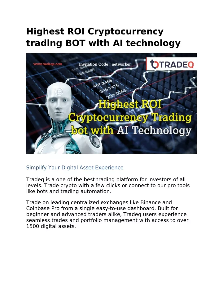 highest roi cryptocurrency trading bot with