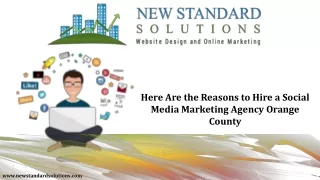 Here Are the Reasons to Hire a Social Media Marketing Agency Orange County