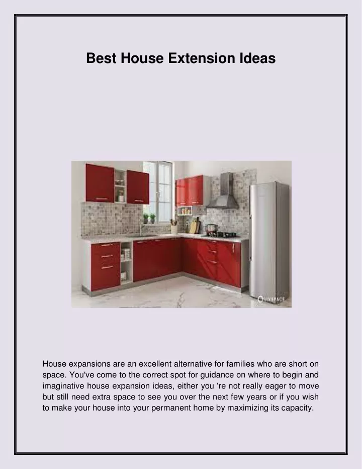 best house extension ideas