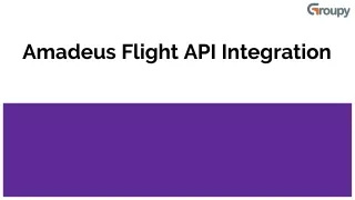 Amadeus Flight API Integration