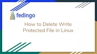 how to delete write protected file in linux