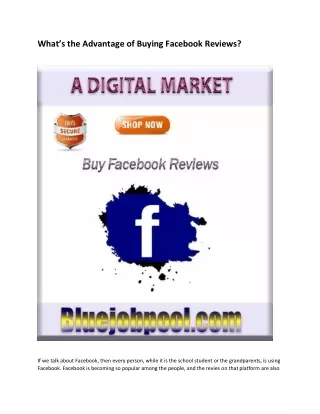 Buy Facebook Reviews