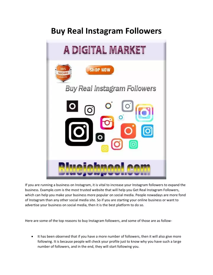 Ppt buy real instagram followers powerpoint presentation free