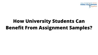 how university students can benefit from
