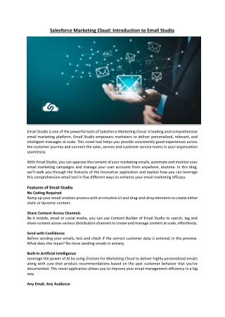 salesforce marketing cloud introduction to email