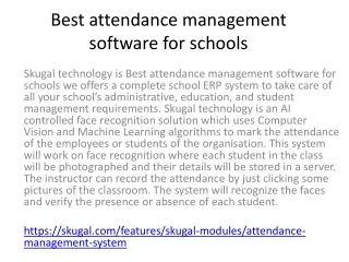 best attendance management software for schools