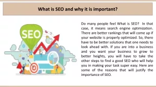what is seo and why it is important