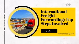 International Freight Forwarding Top Steps Involved