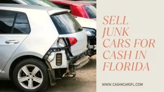 Sell Junk Cars For Cash in Florida At Ray Buys Junk Cars Co