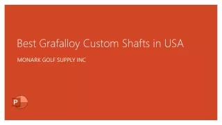 best grafalloy custom shafts in usa