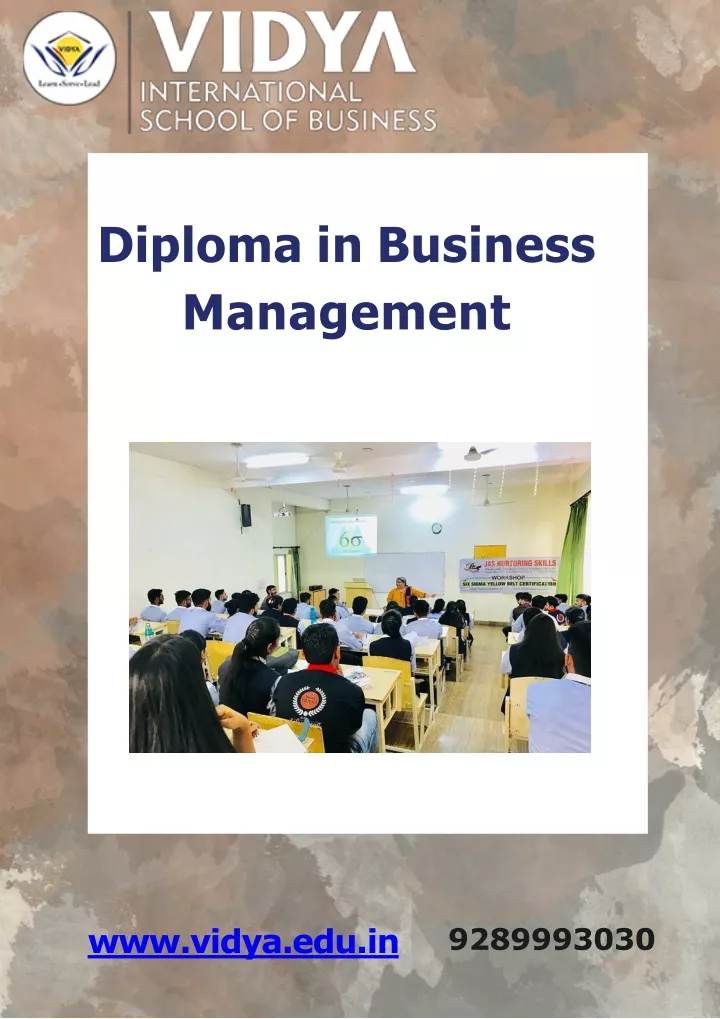 diploma in business management