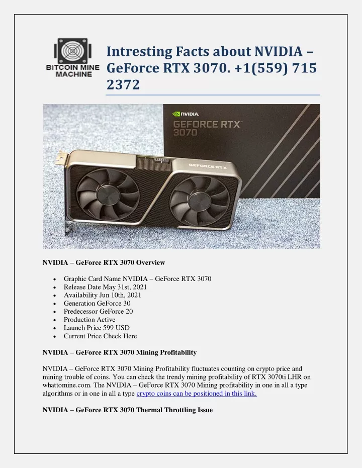 intresting facts about nvidia geforce rtx 3070