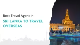 Best Travel Agent in Sri Lanka