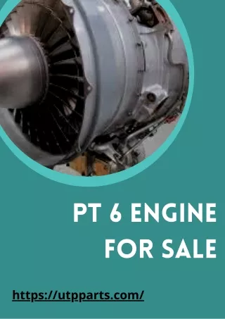 Rotating Pt 6 Engine For Sale