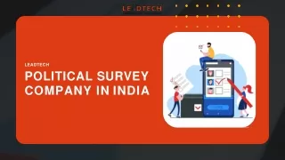 Leading Political Survey Company in India - LEADTECH