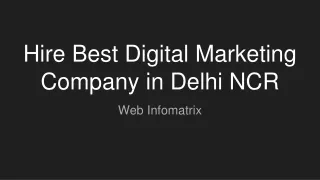 Hire Best Digital Marketing Company in Delhi NCR