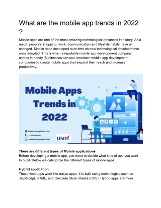 what are the mobile app trends in 2022