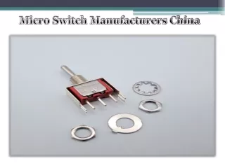 Micro Switch Manufacturers China