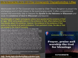 melchizedek ark of the covenant t ransforming