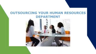 Outsource Your Human Resources